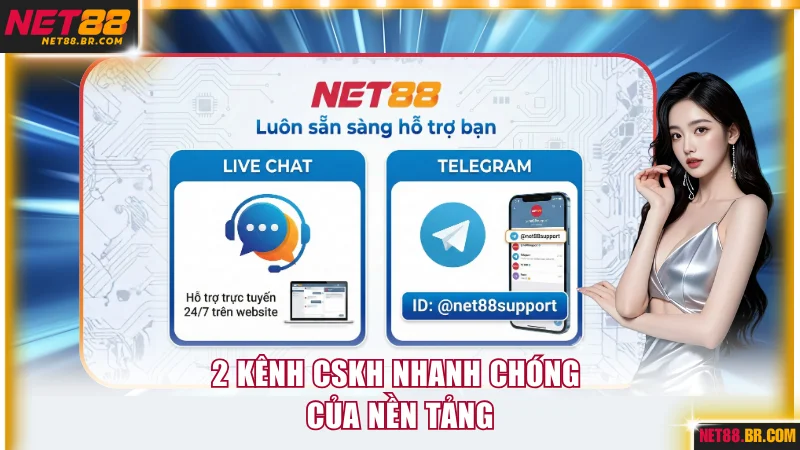 2 kênh CSKH nhanh chóng của nền tảng